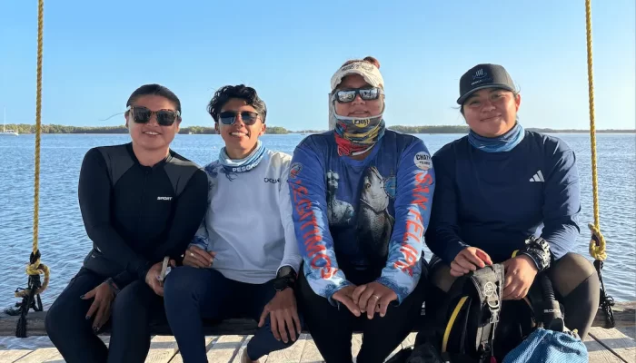 Las mujeres San Felipe y Río Lagartos se capacitan constantemente en temas de vigilancia, monitoreo y datos. Foto: cortesía Natalia Gutiérrez.