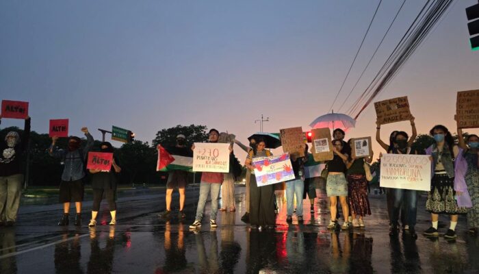 Manifestantes en Mérida denuncian a CEMEX por su vínculo con Israel y exigen romper relaciones diplomáticas.