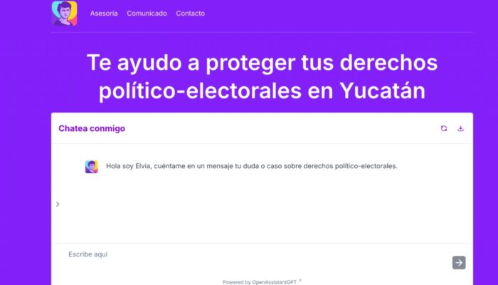 Elvia Derechos, la plataforma que acerca la justicia político-electoral en Yucatán, ofrece orientación accesible y segura para la ciudadanía.